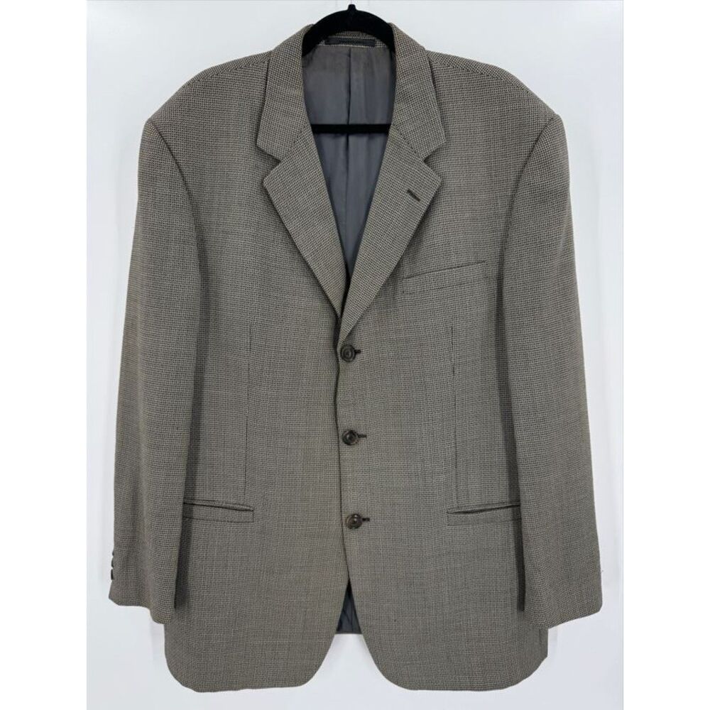 VERSACE Classic V2 Vintage Beige 3 Button Blazer Jacket